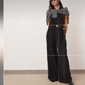 Piazza Sempione Charcoal Wide-Leg Trousers